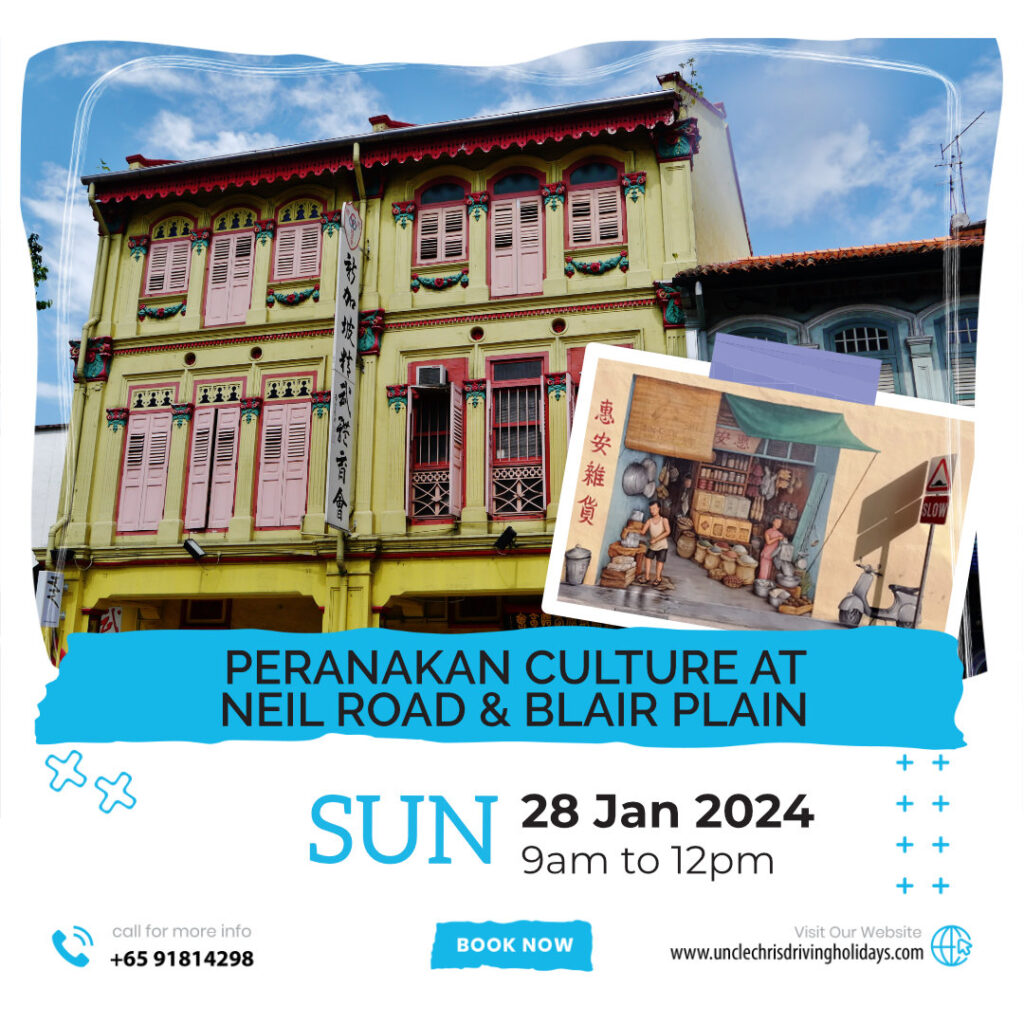 PERANAKAN CULTURE AT NEIL ROAD & BLAIR PLAIN Sun, 28th Jan 2024 9am to 12pm