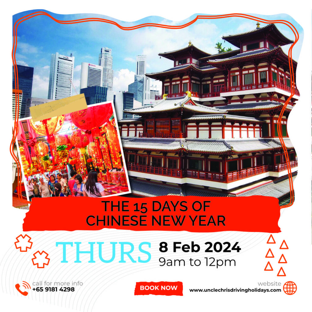 THE 15 DAYS OF CHINESE NEW YEAR Thurs, 8th Feb 2024 9am to 12pm