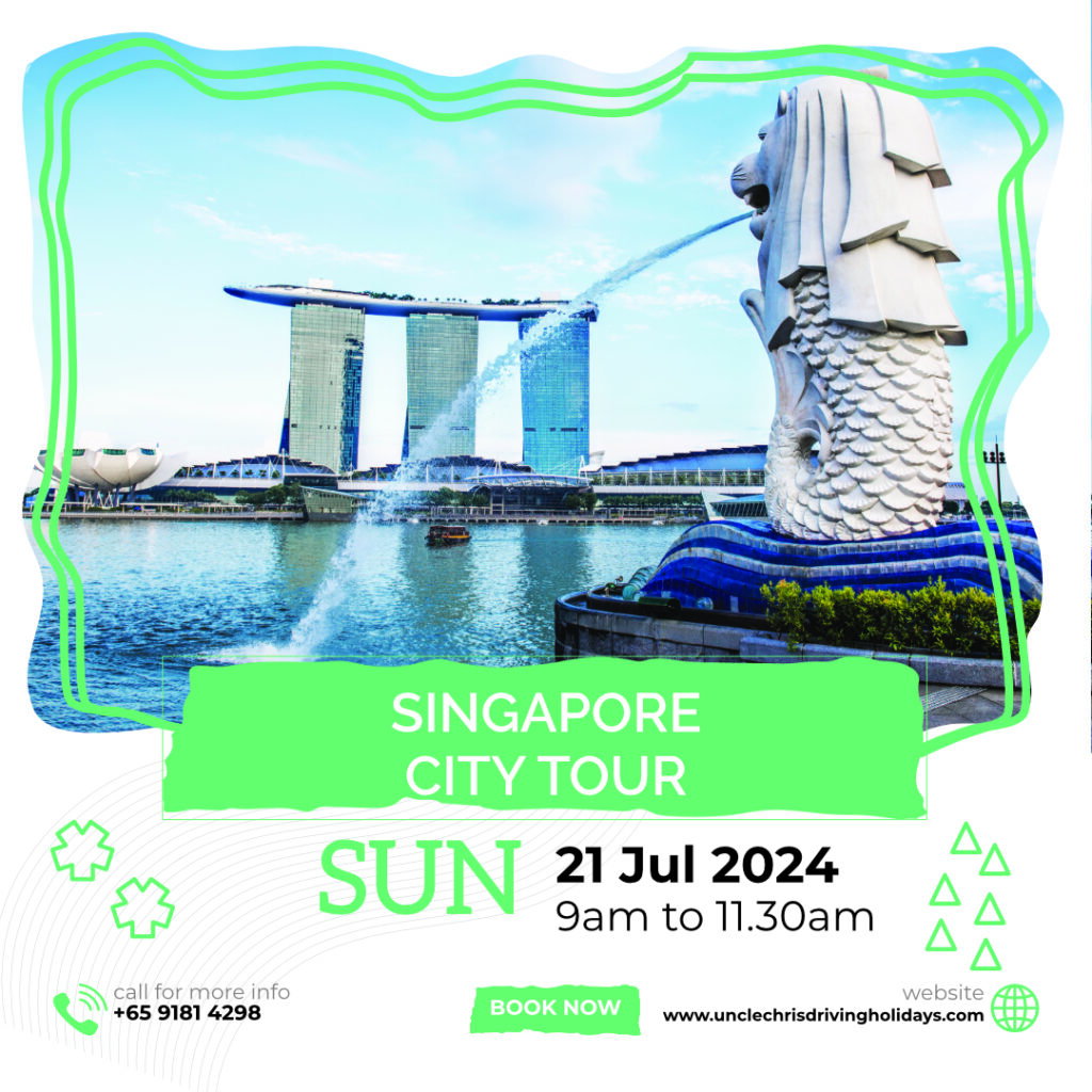 SINGAPORE CITY TOUR Sun, 21st July 2024 9am to 11.30am