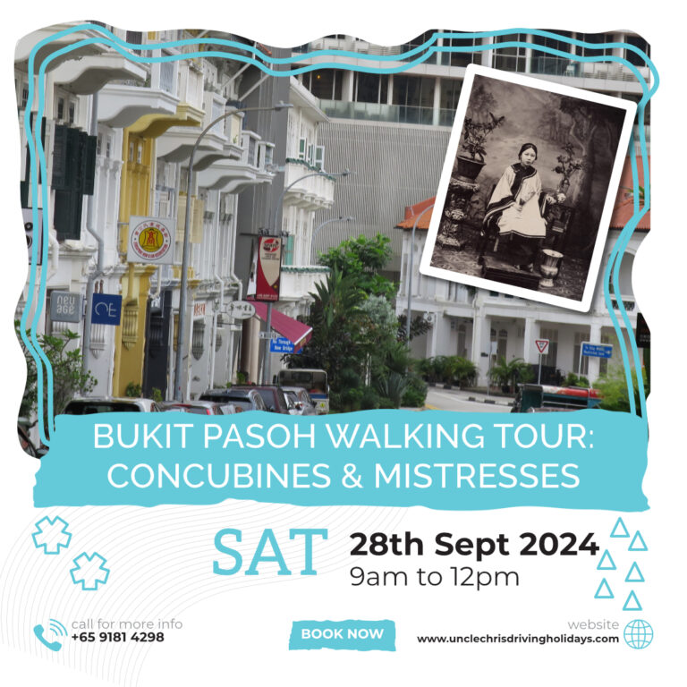 BUKIT PASOH WALKING TOUR: CONCUBINES & MISTRESSES Sat, 28th Sept 2024 9am to 12pm