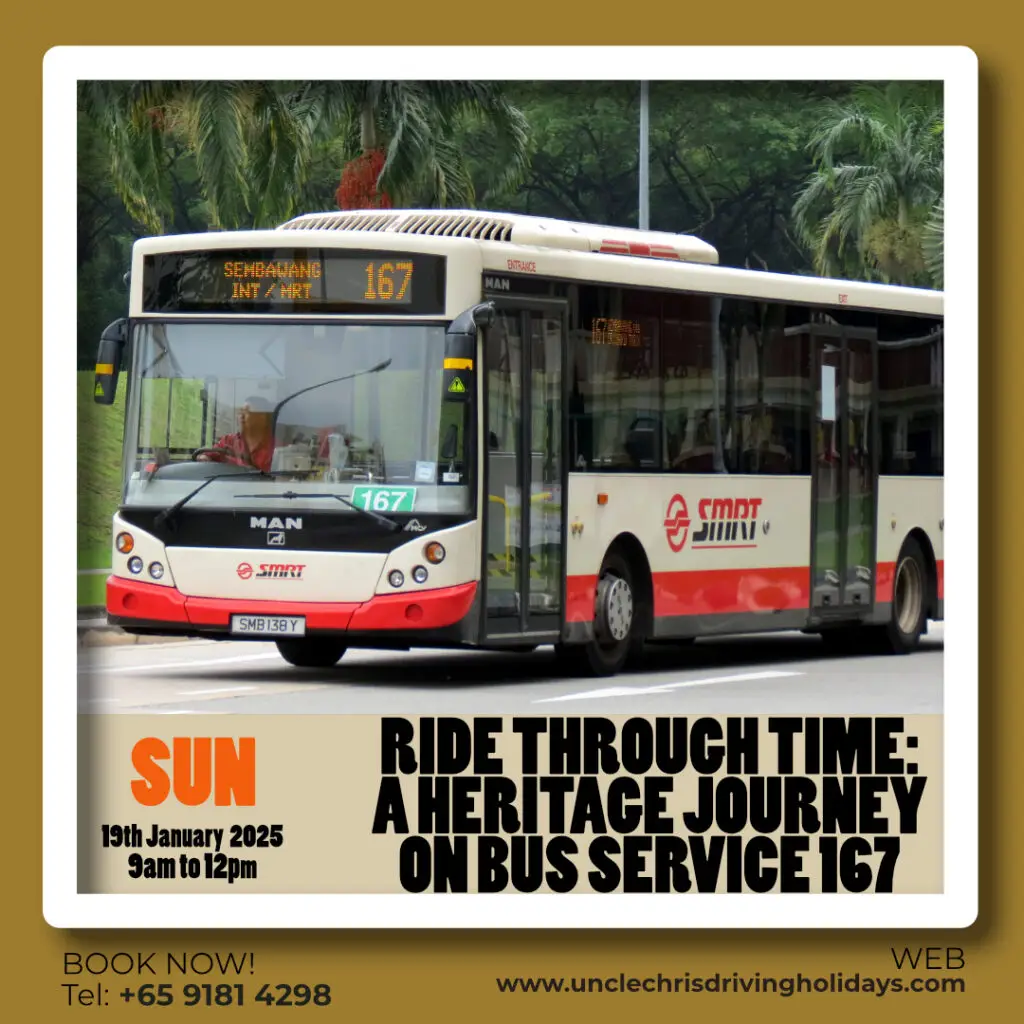 RIDE THROUGH TIME: A HERITAGE JOURNEY ON BUS SERVICE 167 Sun, 19th Jan 2025 9am to 12pm