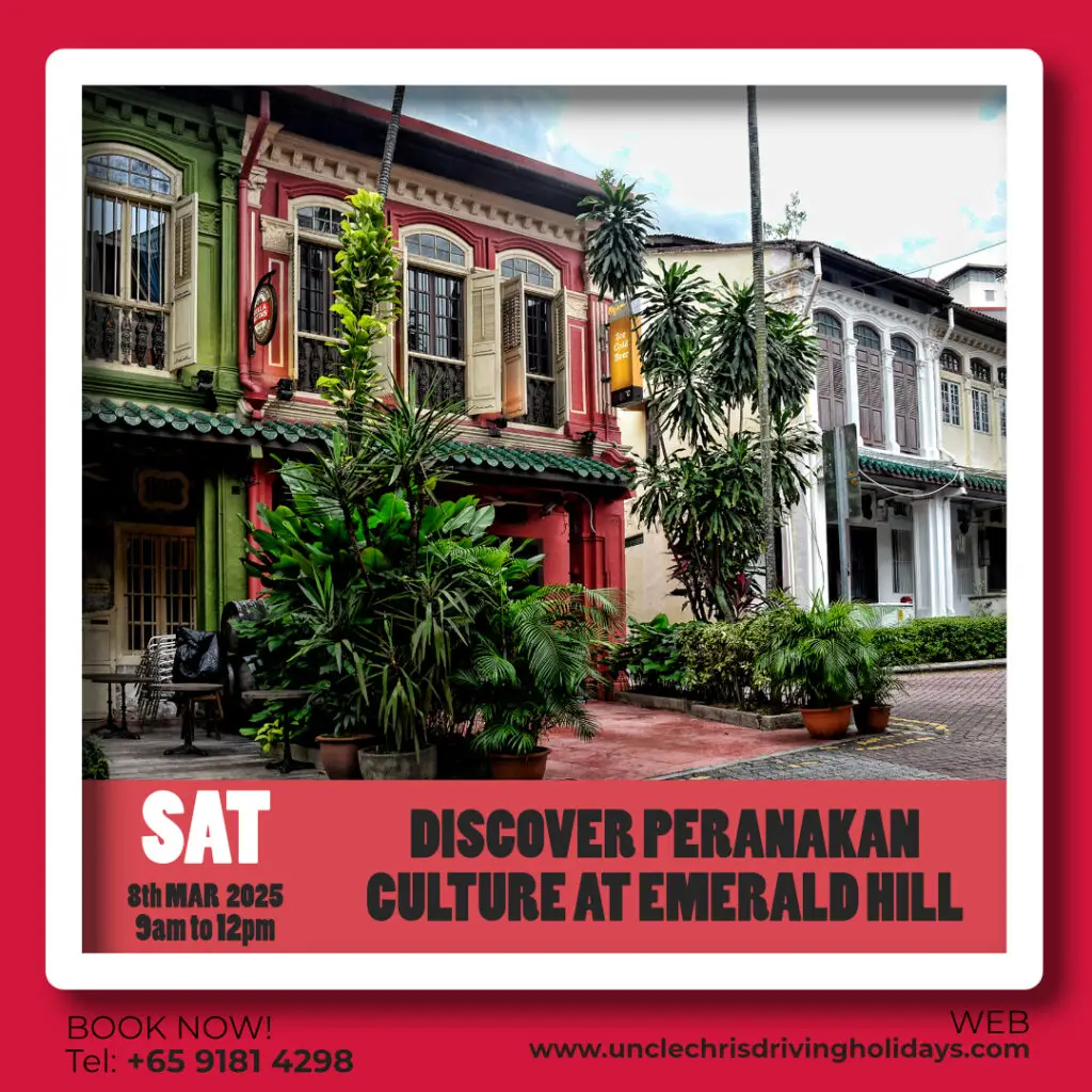 DISCOVER PERANAKAN CULTURE AT EMERALD HILL Sat, 8th March 2025 9am to 12pm